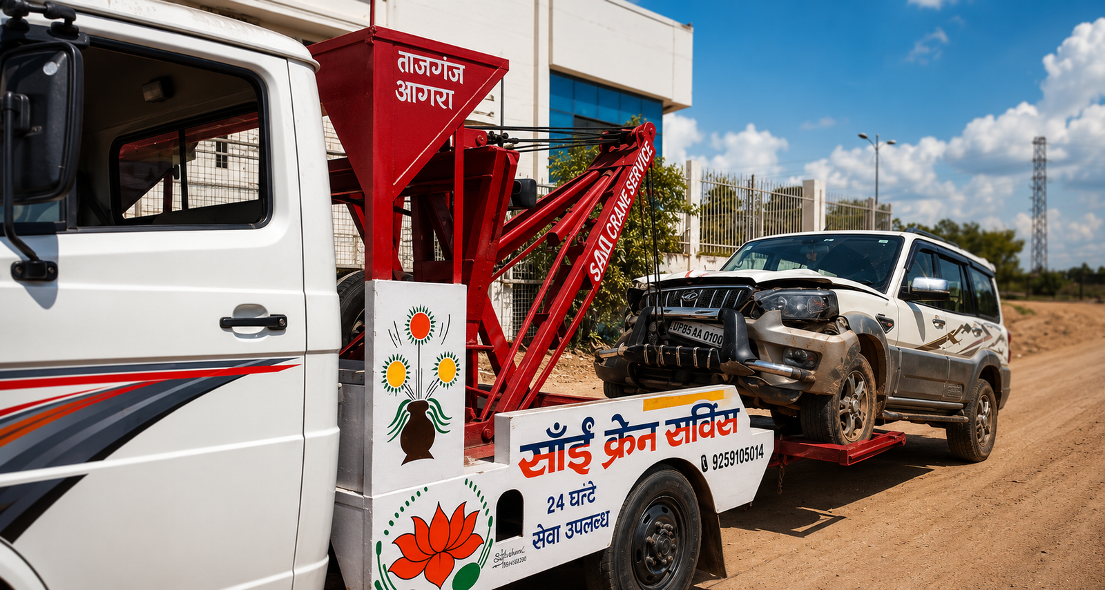 Under lift car towing